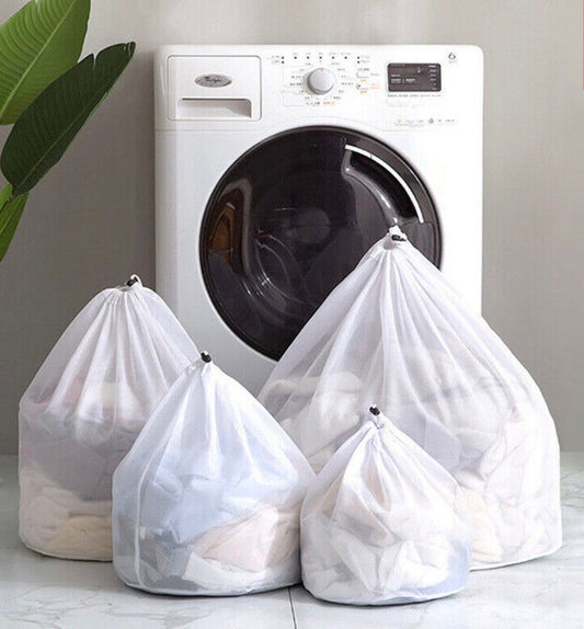 Mesh Laundry Bag With Drawstring