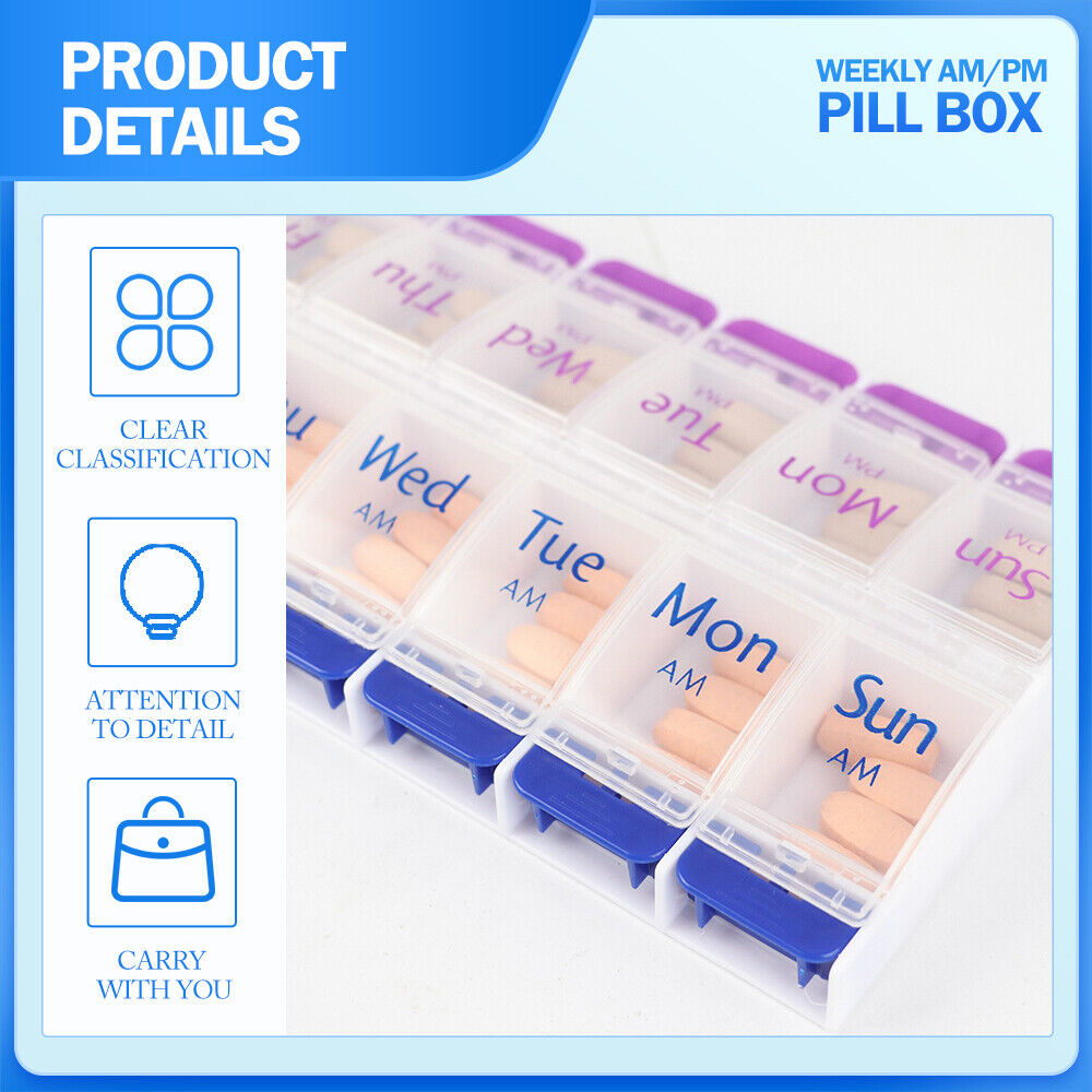 7 Day Weekly Pill Box