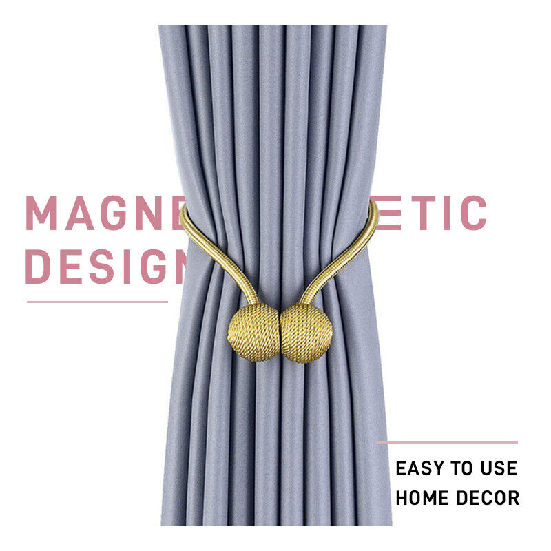 Magnetic & Decorative Curtain Tiebacks