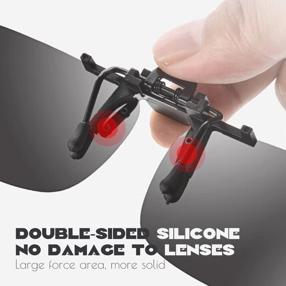 Polarized Clip On Flip Sunglasses