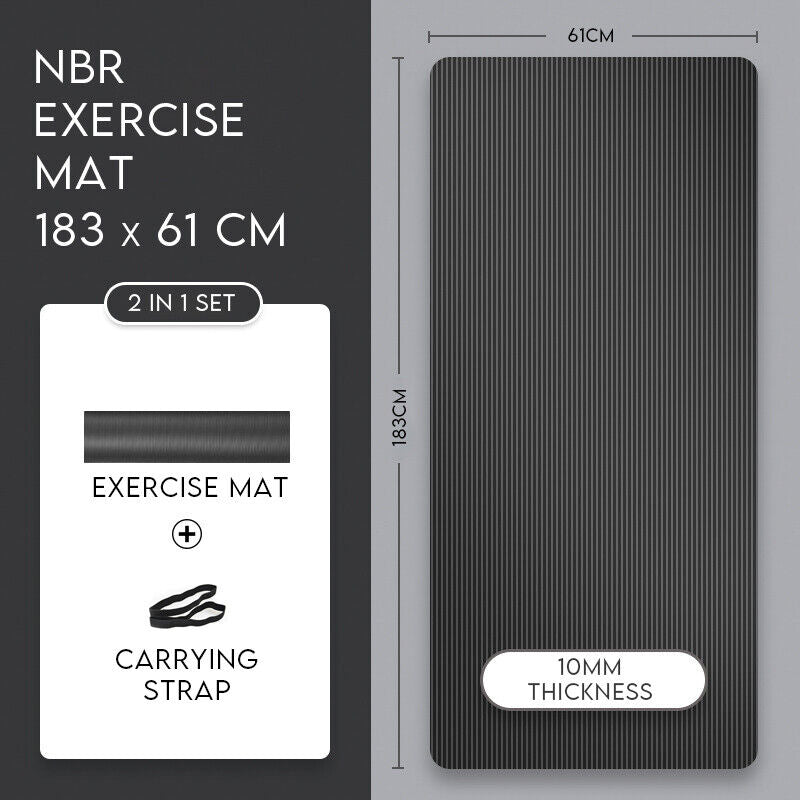 NBR Thick Pad Gym Yoga Mat