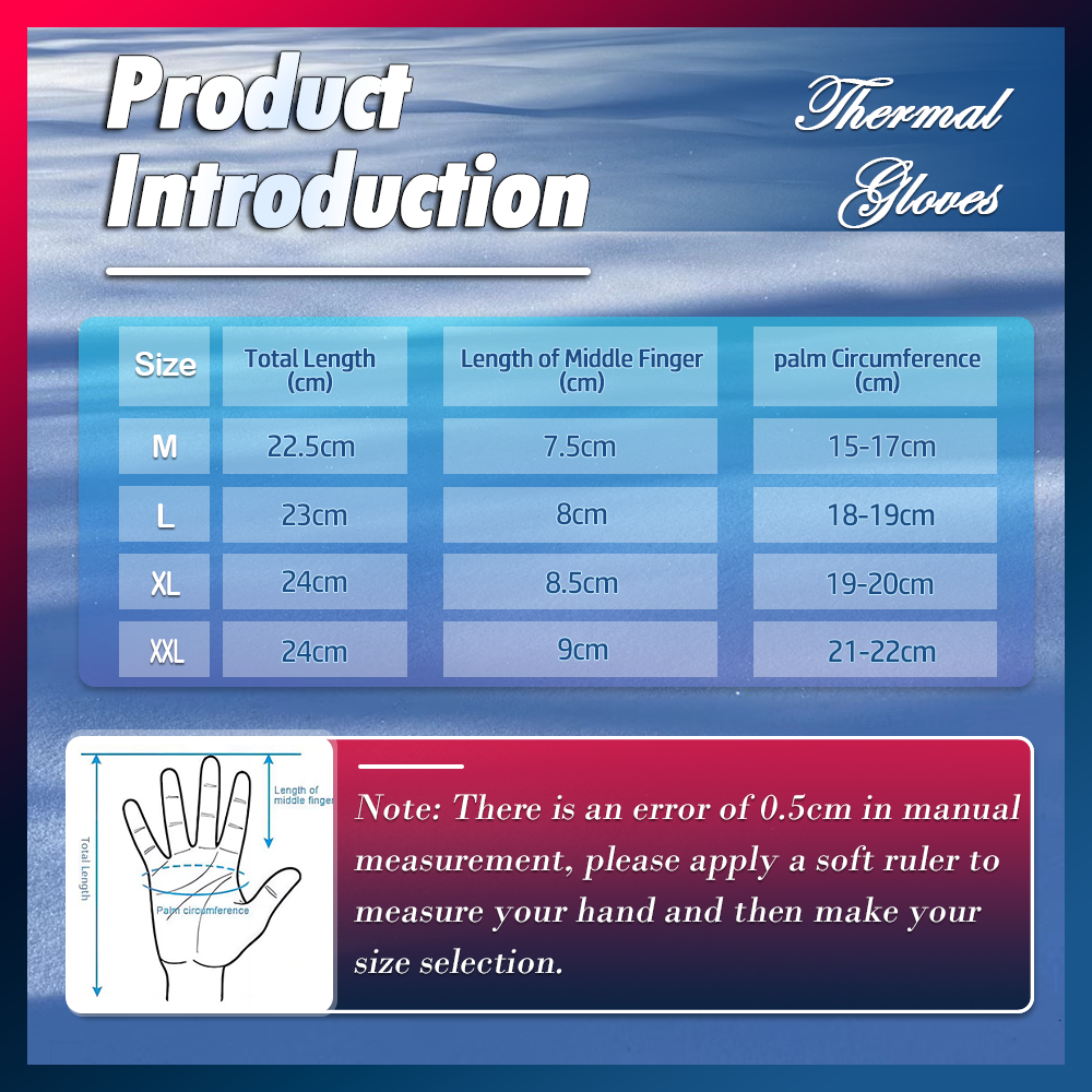 Thermal Waterproof Touch Screen Ski Gloves