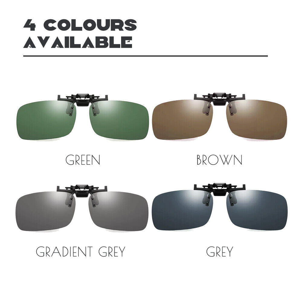 Polarized Clip On Flip Sunglasses